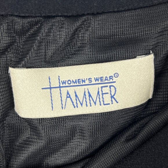 Hammer Skirt Long Maxi Size 6 EU 38 Stretch Black Lined Pull On - Picture 5 of 9